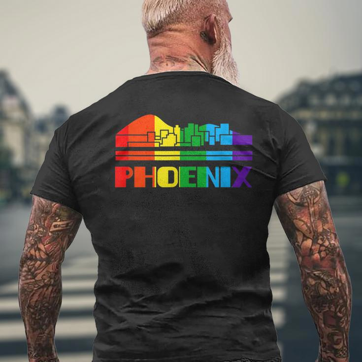 Phoenix Lgbt Pride Month Gifts Gay Lesbian Gift Mens Back Print T-shirt Gifts for Old Men