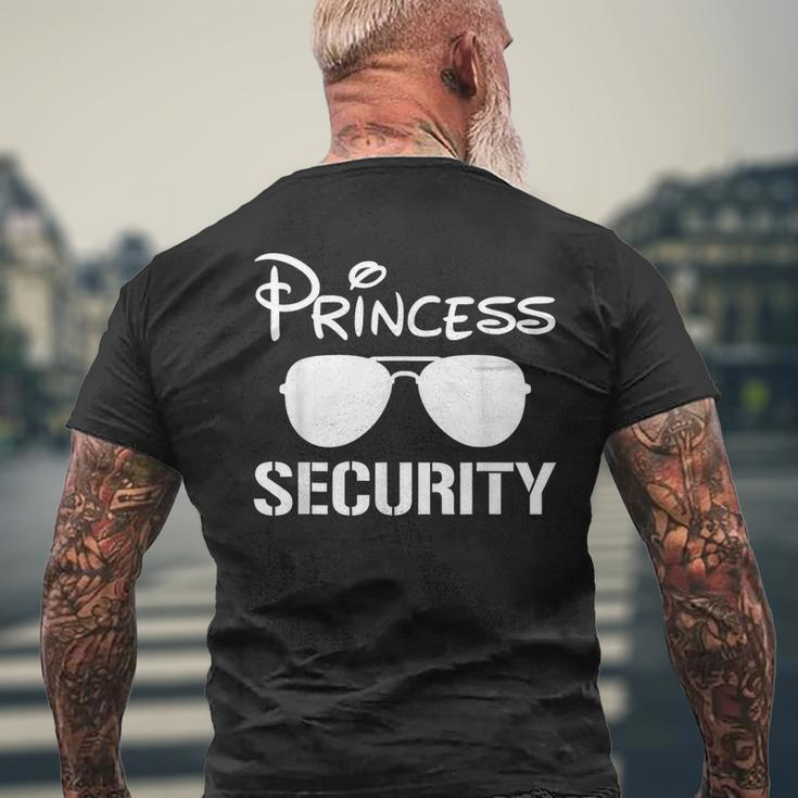 Princess Security Funny Birthday Halloween Party Design Mens Back Print T-shirt Gifts for Old Men