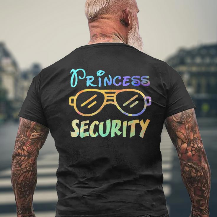 Princess Security Guard For Dad Daddy Boyfriend Mens Back Print T-shirt Gifts for Old Men
