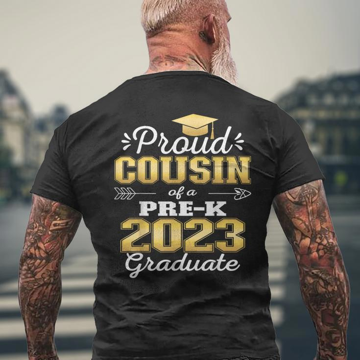 Proud Cousin Of Pre K School Graduate 2023 Graduation Cousin Men's Back Print T-shirt Gifts for Old Men