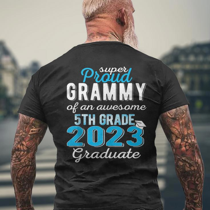 Proud Grammy Of 5Th Grade Graduate 2023 Family Graduation Men's Back Print T-shirt Gifts for Old Men