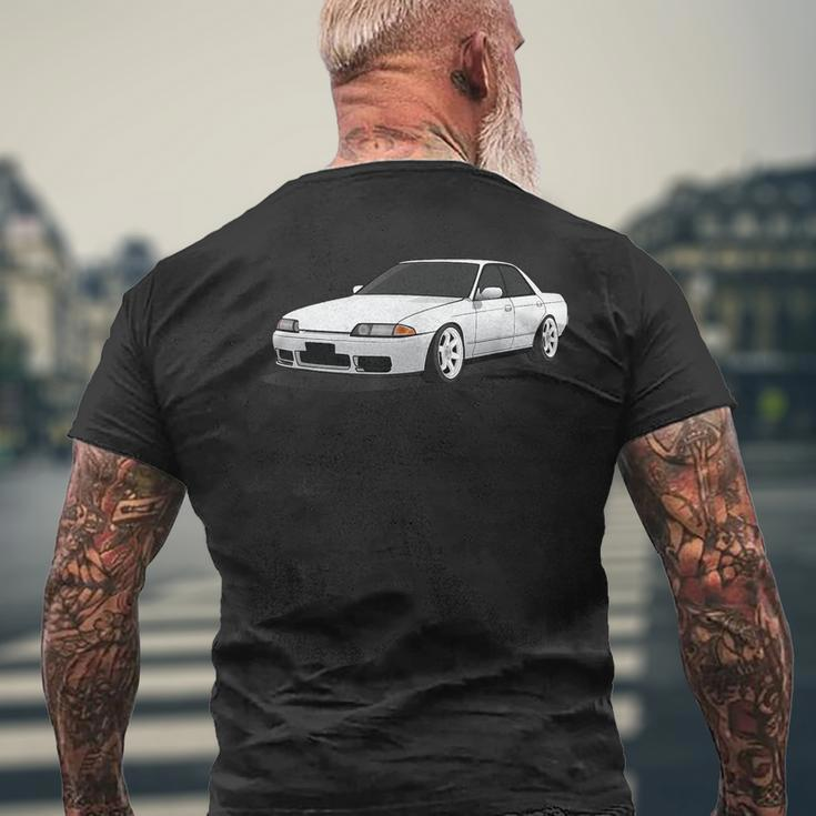 R32 Skyline Jdm Drift Illustrated Mens Back Print T-shirt Gifts for Old Men