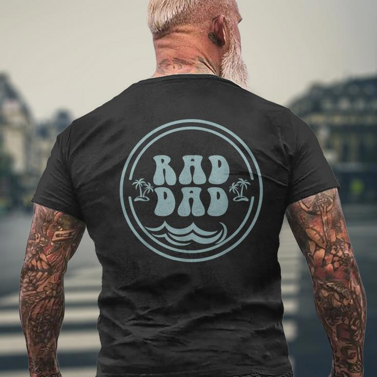 Rad Dad Surf Matching Birthday The Big One 1St Birthday Mens Back Print T-shirt Gifts for Old Men