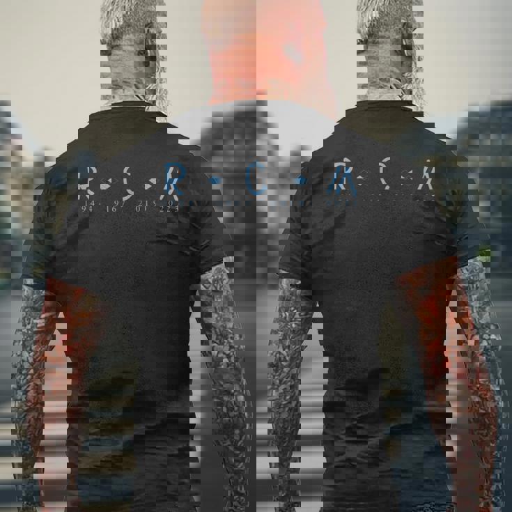 Rcm Mens Back Print T-shirt Gifts for Old Men