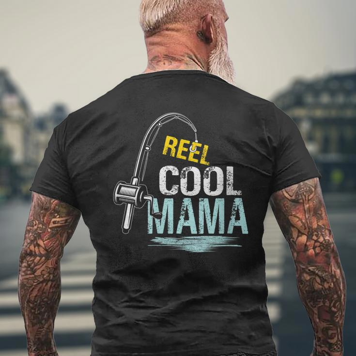 Reel Cool Mama Fishing Fisherman Retro For Women Men's Back Print T-shirt Gifts for Old Men