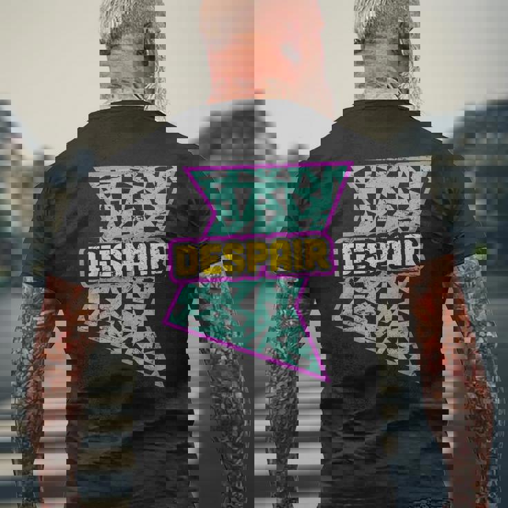 Retro 90S Despair Vaporwave Aesthetics Men's T-shirt Back Print Gifts for Old Men