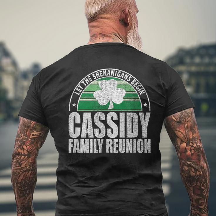 Retro Cassidy Family Reunion Irish Men's T-shirt Back Print Gifts for Old Men