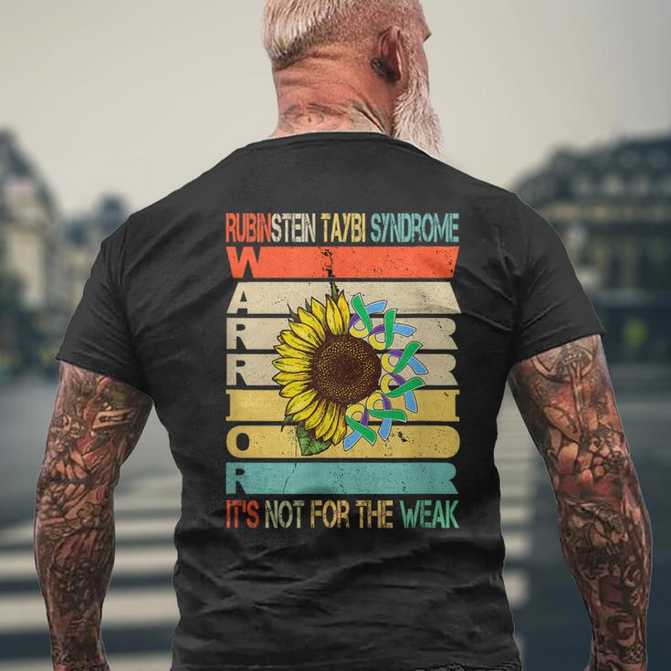 Rubinstein Taybi Syndrome Warrior Its Not For The Weak Mens Back Print T-shirt Gifts for Old Men