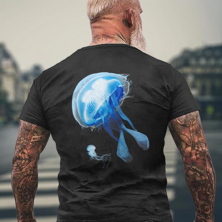 Sea Nettle Jellyfish Diving Underwater Beauty Men's T-shirt Back Print Gifts for Old Men