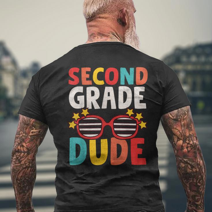 Second 2Nd Grade Dude First Day Of School Student Kids Boys Mens Back Print T-shirt Gifts for Old Men