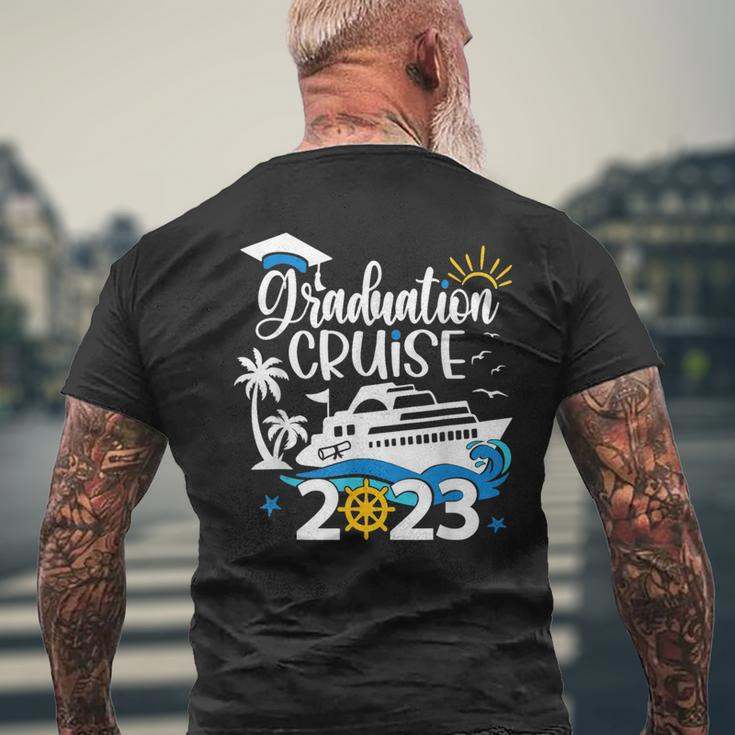 Senior Graduation Trip Cruise 2023 Aw Ship Party Cruise Mens Back Print T-shirt Gifts for Old Men