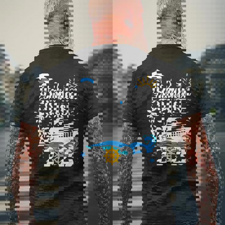 Senior Graduation Trip Cruise 2023 Aw Ship Party Cruise Mens Back Print T-shirt Gifts for Old Men