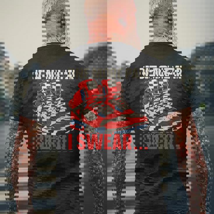 Shoe Collector Sneakerhead Shoe Lover I Love Sneakers Men's T-shirt Back Print Gifts for Old Men