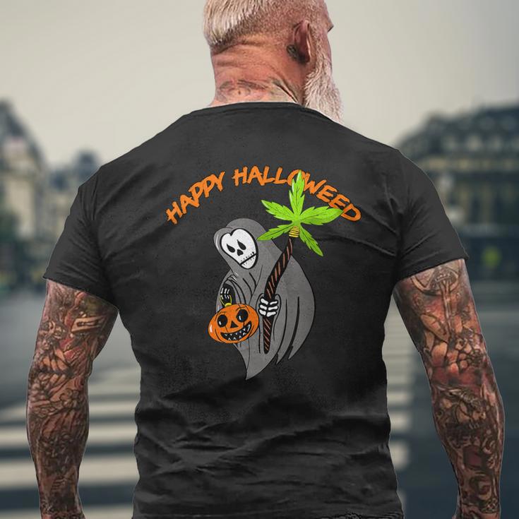 Smoking Weed Clothes Happy Hallowed Quote For 420 Supporter Men's T ...