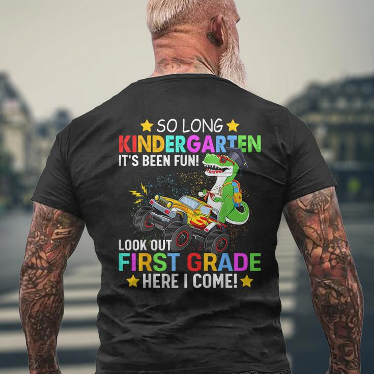 So Long Kindergarten First Grade Here I Come Back To School Mens Back Print T-shirt Gifts for Old Men