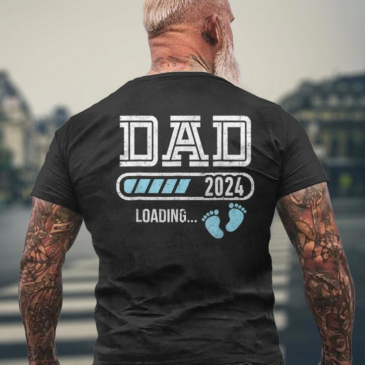 Soon To Be Dad Est 2024 Fathers Day New Dad Vintage Mens Mens Back Print T-shirt Gifts for Old Men