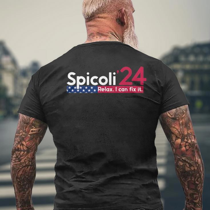 Spicoli 2024 Relax I Can Fix It 24 Men's Back Print T-shirt Gifts for Old Men