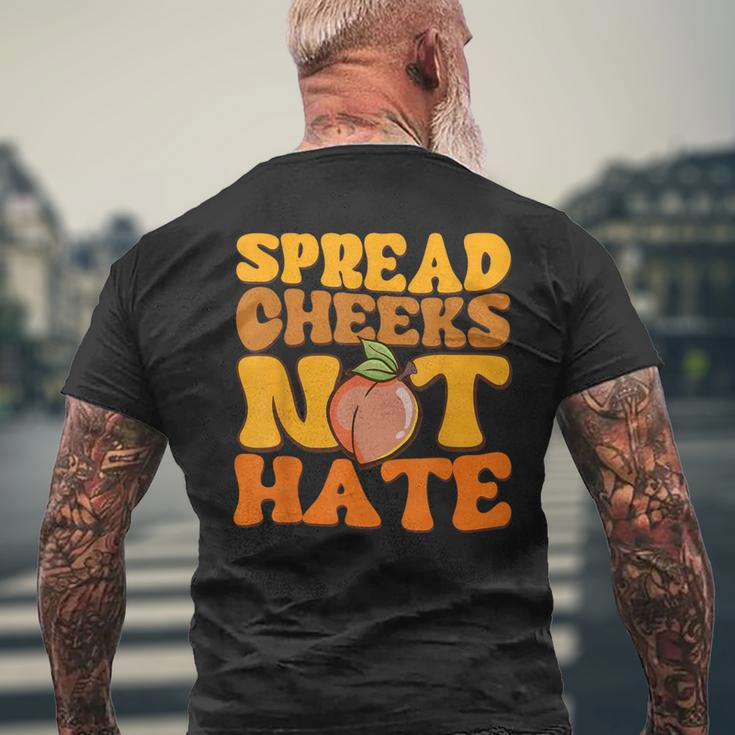 Spread Cheeks Not Hate Fitness Workout Gym Men's T-shirt Back Print Gifts for Old Men