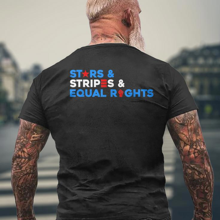Stars Stripes And Equal Rights 4Th Of July Equal Rights Funny Gifts Mens Back Print T-shirt Gifts for Old Men