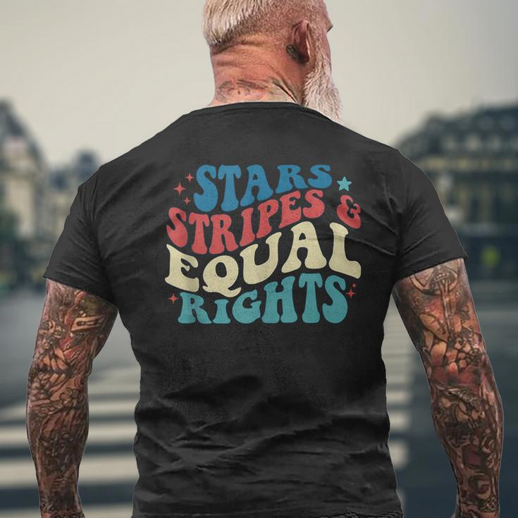 Stars Stripes And Equal Rights 4Th Of July Patriotic Women Patriotic Funny Gifts Mens Back Print T-shirt Gifts for Old Men