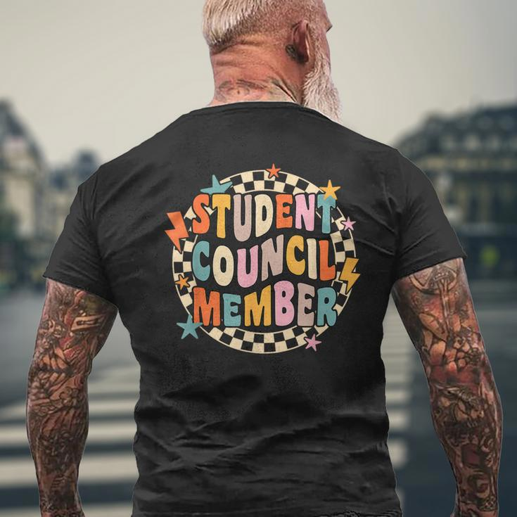 Student Council Member World Student Day Men's T-shirt Back Print Gifts for Old Men