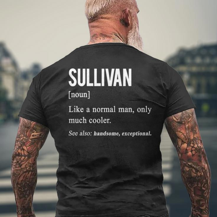 Sullivan Name Gift Sullivan Funny Definition V2 Mens Back Print T-shirt Gifts for Old Men