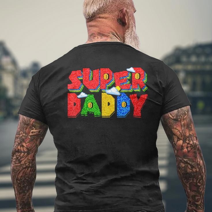 Super Daddy Fathers Day Outfits Funny Gift For Daddy Mens Back Print T-shirt Gifts for Old Men