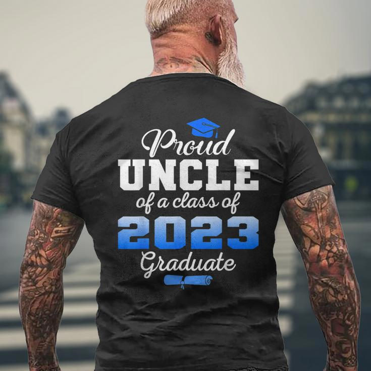 Super Proud Uncle Of 2023 Graduate Awesome Family College Men's Back Print T-shirt Gifts for Old Men