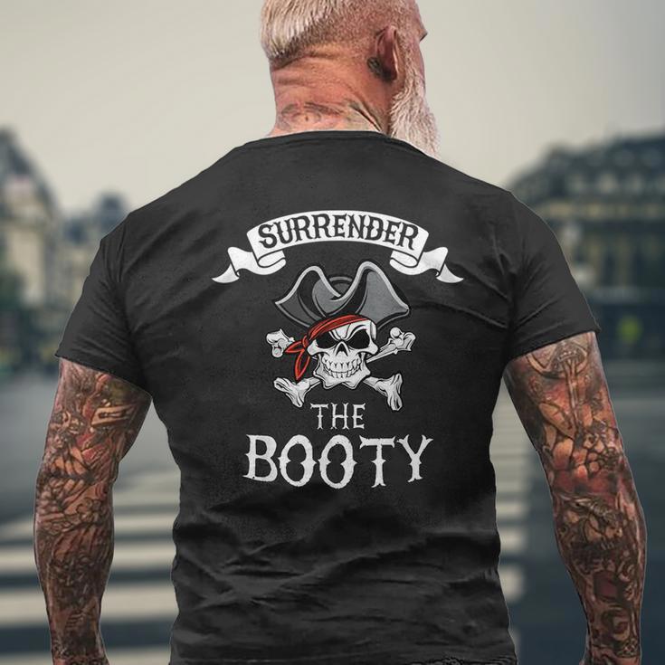 Surrender Your Booty Roger Bandana Skull Pirate Bones Boo Mens Back ...