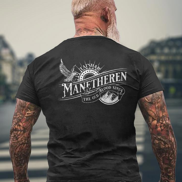Taishar Manetheren Wot Mens Back Print T-shirt Gifts for Old Men