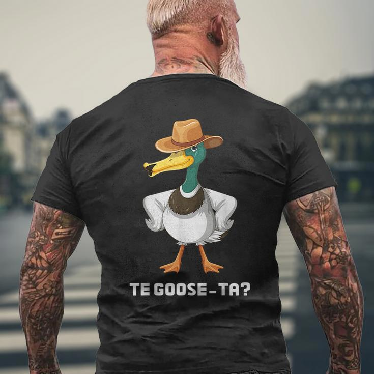 Te Goose-Ta Funny Spanish Quotes Word Pun Sayings Hispanic Mens Back Print T-shirt Gifts for Old Men