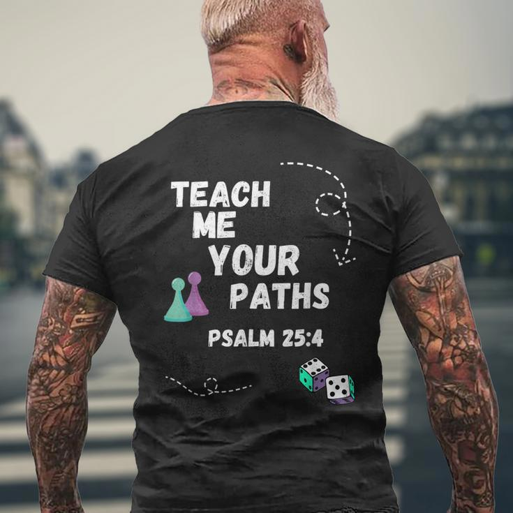 Teach Me Your Paths Vbs Mens Back Print T-shirt Gifts for Old Men