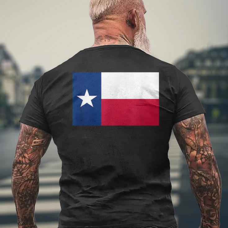 Texas Flag Lone Star State Vintage Texan CowboyMen's T-shirt Back Print Gifts for Old Men