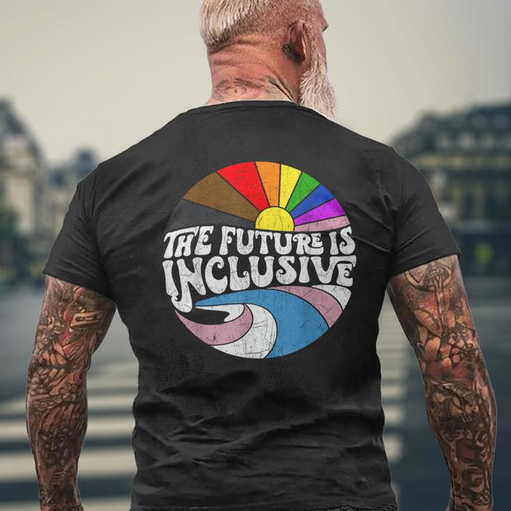 The Future Is Inclusive Lgbt Gay Rights Pride Mens Back Print T-shirt Gifts for Old Men