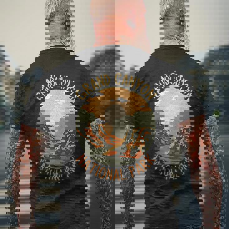 The Grand Canyon National Park Design Mens Back Print T-shirt Gifts for Old Men