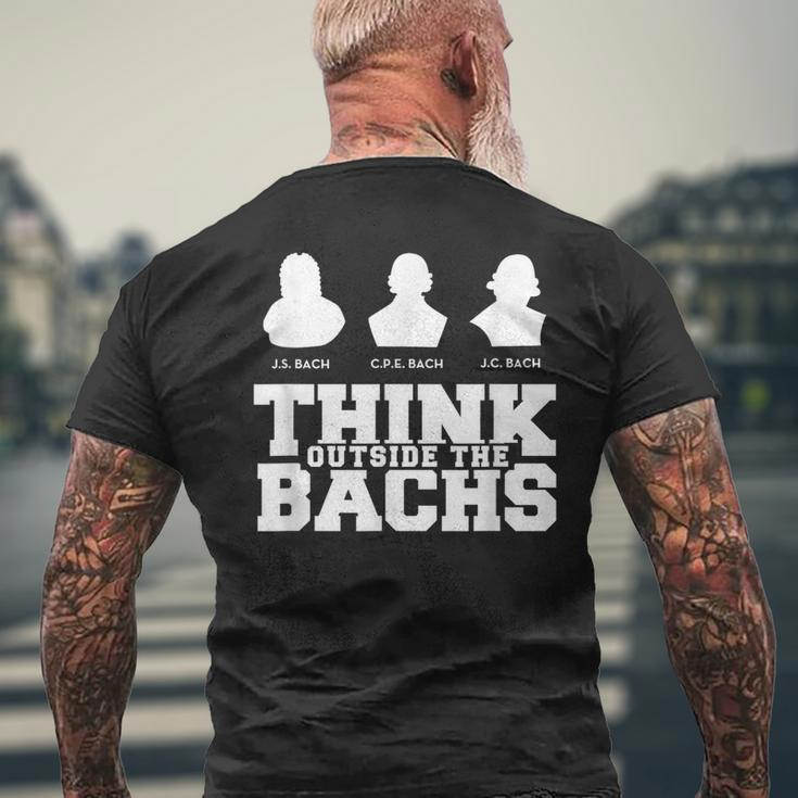 Think Outside The Bachs Baroque And Men's T-shirt Back Print Gifts for Old Men