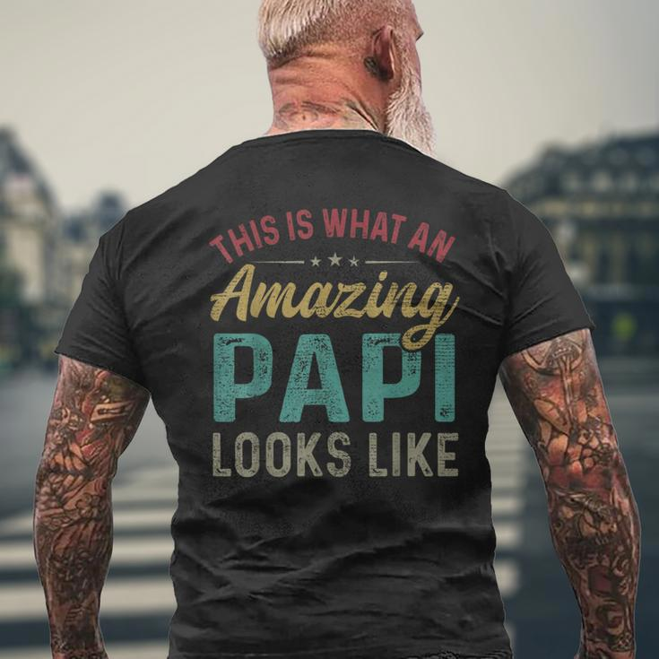 This Is What An Amazing Papi Looks Like Fathers Day Mens Back Print T-shirt Gifts for Old Men