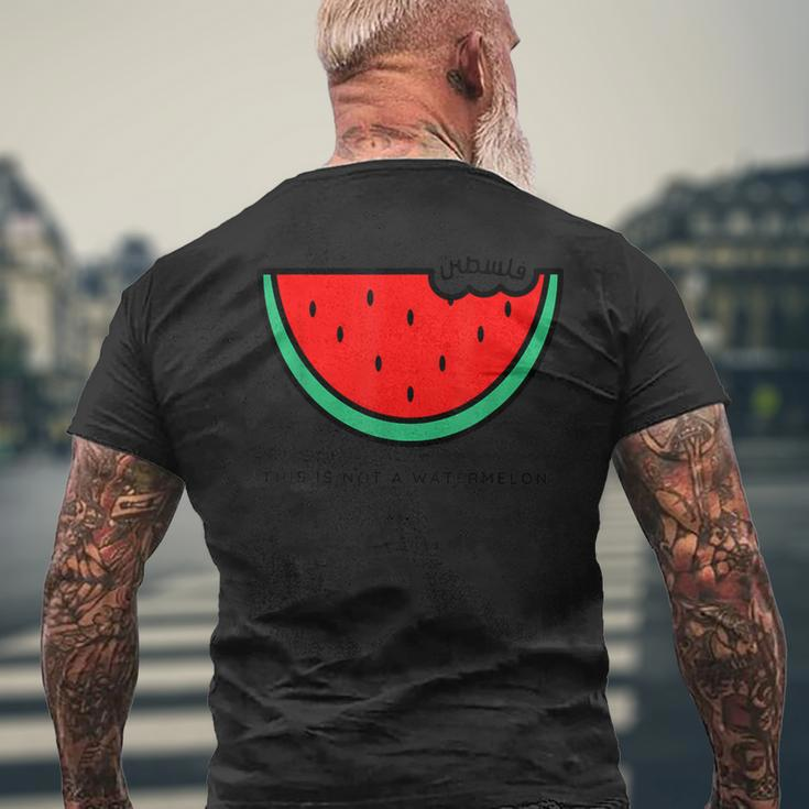 'This Is Not A Watermelon' Palestine Collection Men's T-shirt Back Print Gifts for Old Men
