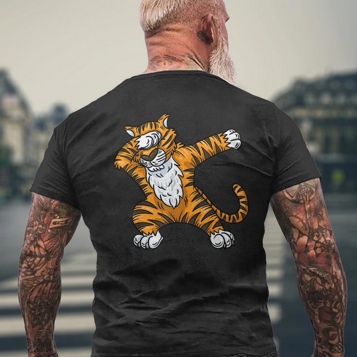 Tiger Dabbing Tiger Animal Tiger Lover Tiger Men's T-shirt Back Print Gifts for Old Men