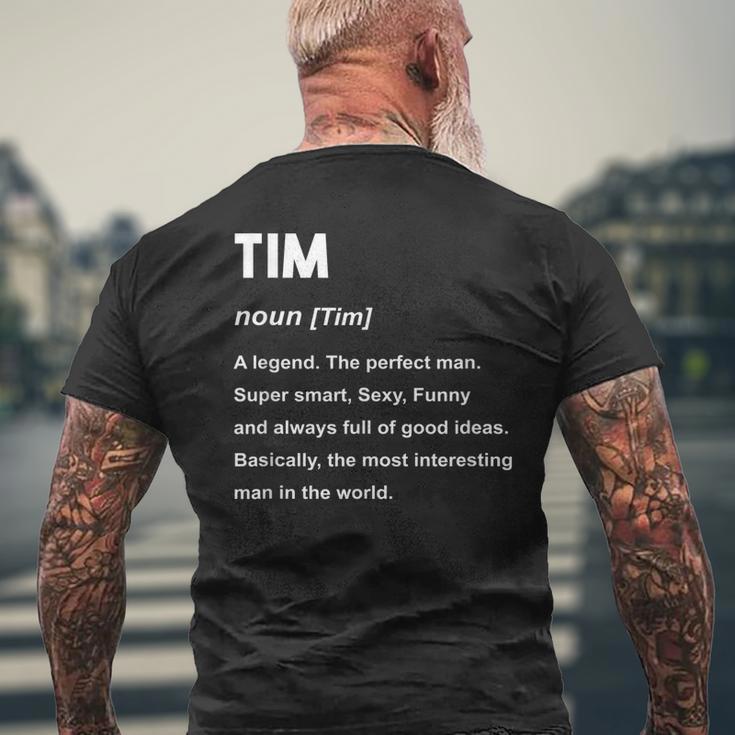 Tim Name Brand Tim Name Tim Men's Back Print T-shirt | Mazezy