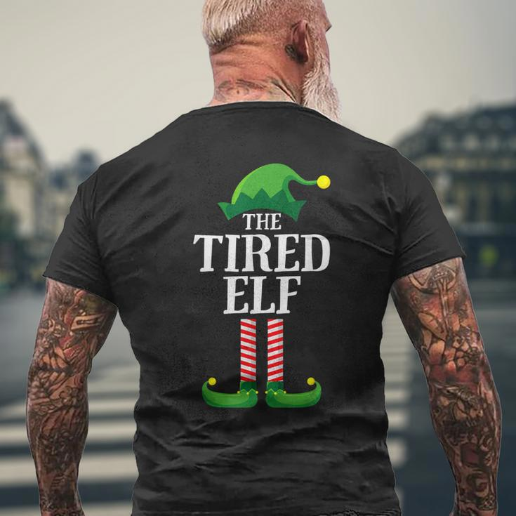 Tired Elf Matching Group Christmas Party Men's T-shirt Back Print Gifts for Old Men