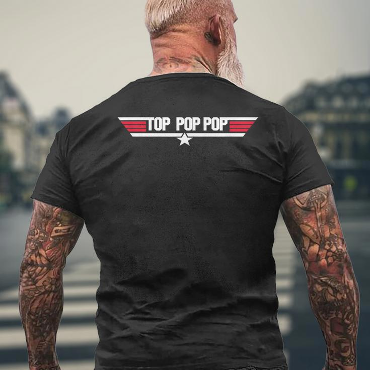 Top Pop Pop Funny Fathers Day Dad Grandpa Gifts Mens Back Print T-shirt Gifts for Old Men