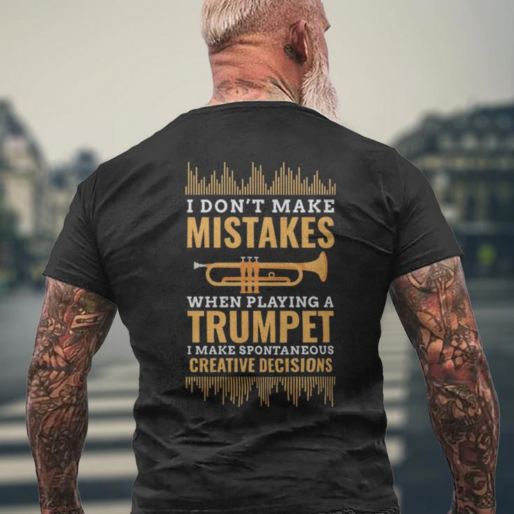 Trumpet Musician Band Funny Trumpeter - Trumpet Musician Band Funny Trumpeter Mens Back Print T-shirt Gifts for Old Men