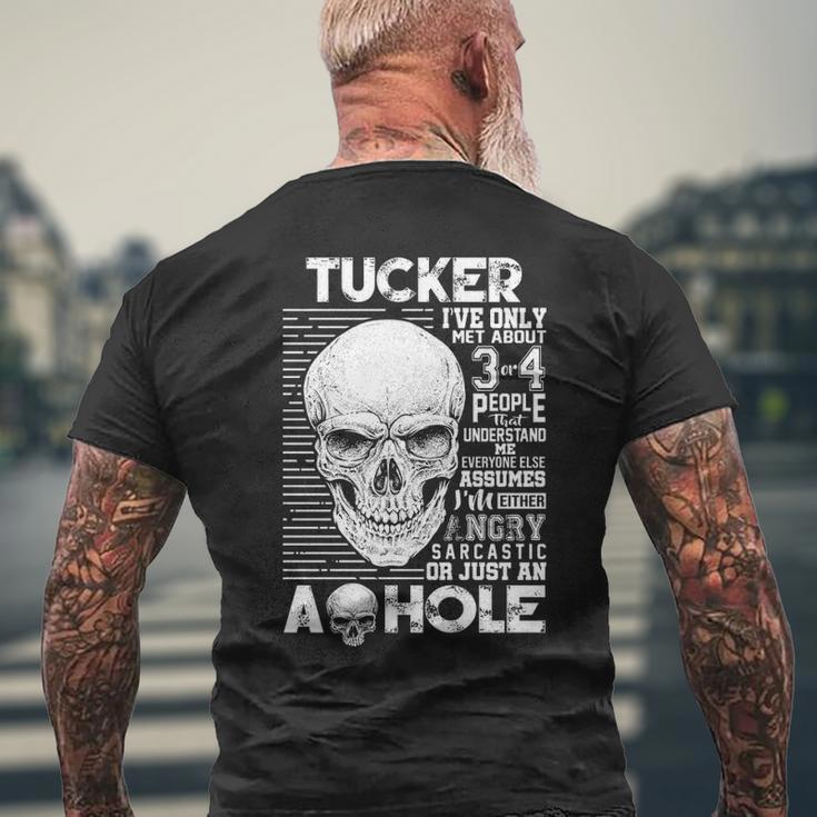 Tucker Name Gift Tucker Ively Met About 3 Or 4 People Mens Back Print T-shirt Gifts for Old Men