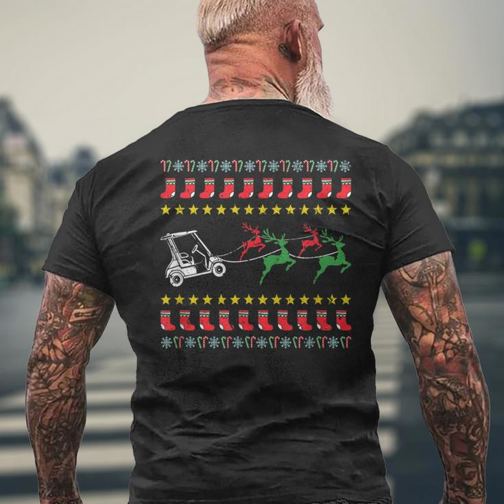 Ugly Christmas Sweater For Golfer Golf Men's T-shirt Back Print Gifts for Old Men