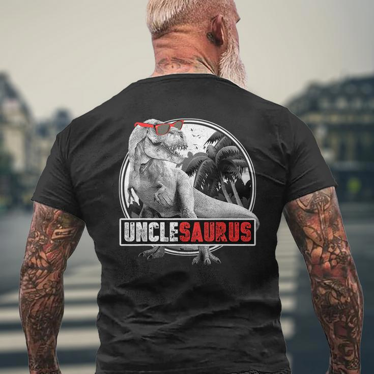 UnclesaurusRex Dinosaur Uncle Saurus Matching Mens Back Print T-shirt Gifts for Old Men
