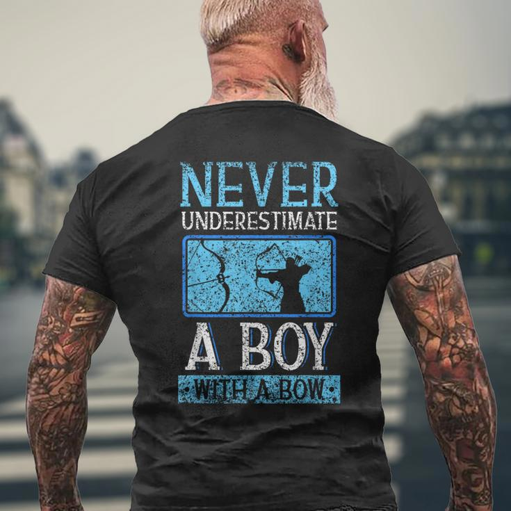 Never Underestimate A Boy With A Bow Arrow Archery Archer Men's T-shirt Back Print Gifts for Old Men