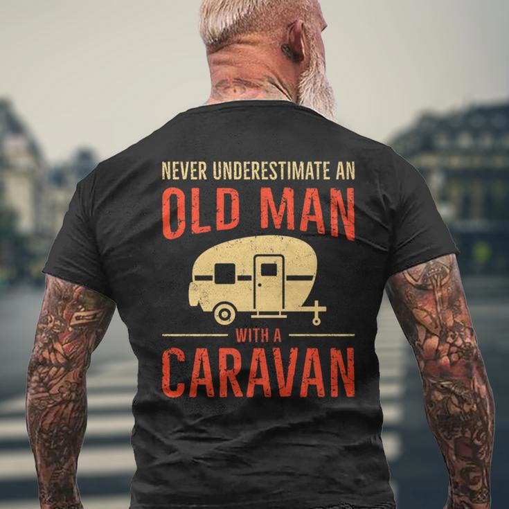 Never Underestimate An Old Man With A Caravan Men's T-shirt Back Print Gifts for Old Men