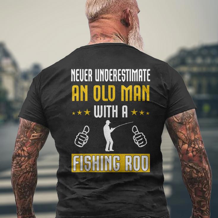 Never Underestimate An Old Man With A Fishing Rod Funny Gift Old