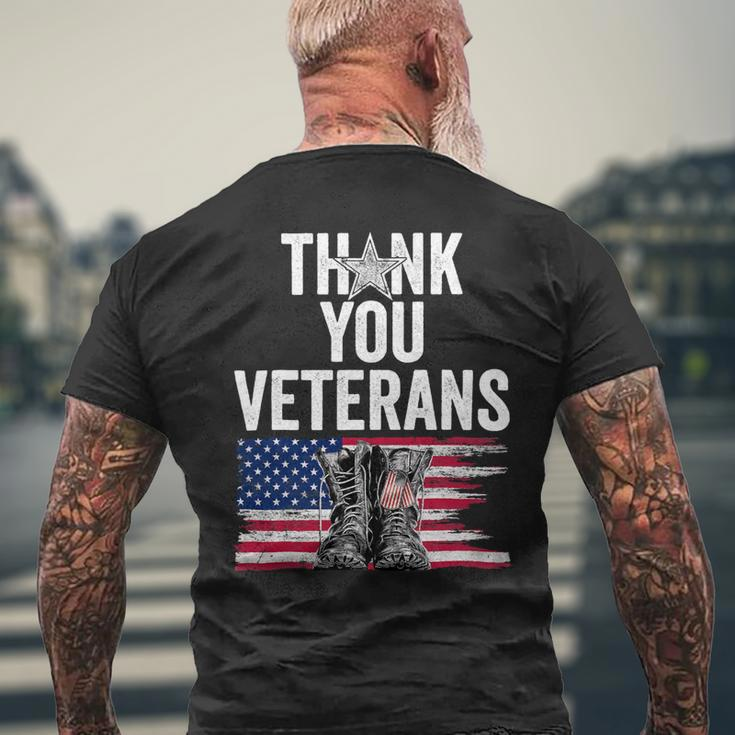Veteran Vets Thank You Veterans Shirts Proud Veteran Day Dad Grandpa 344 Veterans Mens Back Print T-shirt Gifts for Old Men